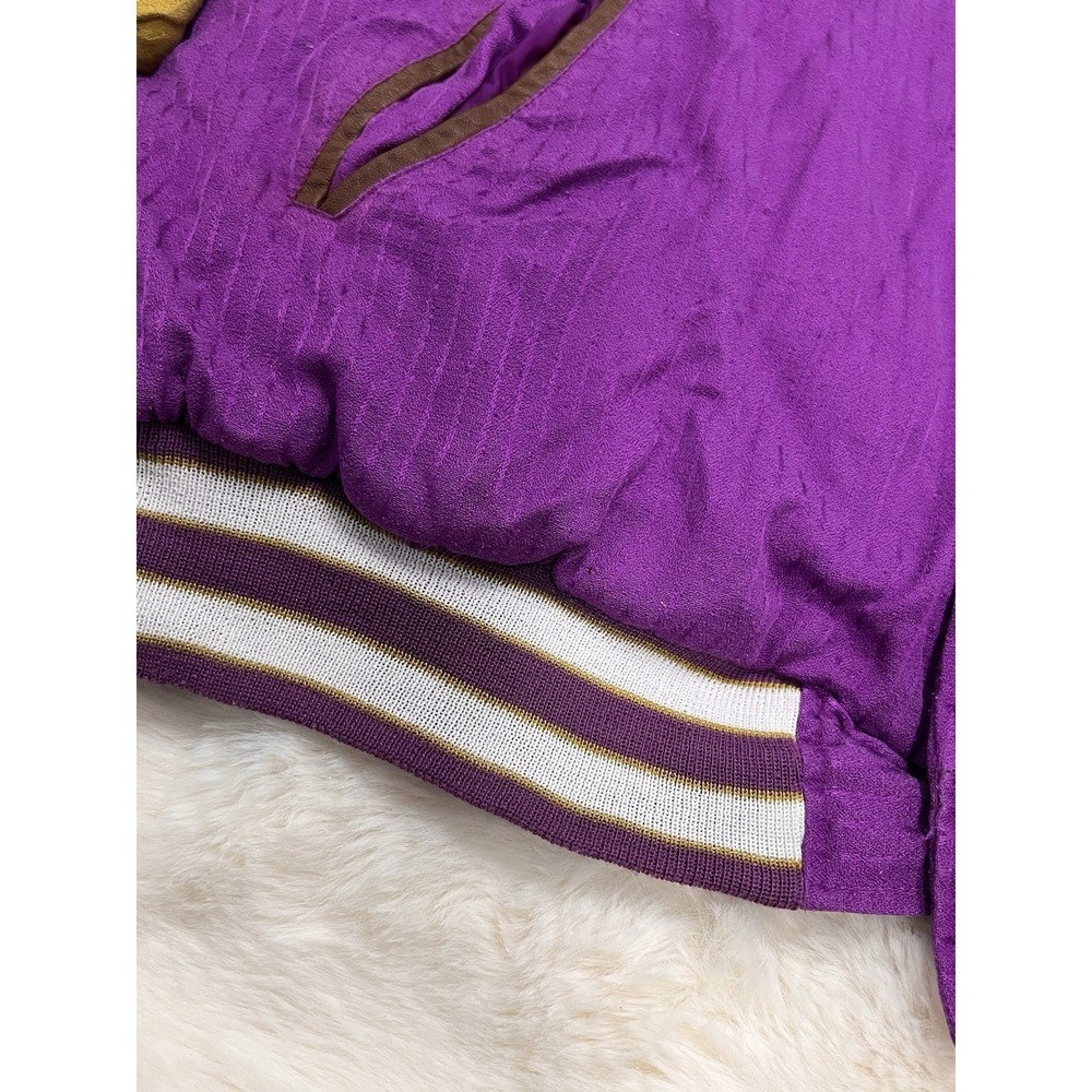 VINTAGE Los Angeles Lakers  Womens Medium Eurosilk Varsity Style - Picture 4 of 9